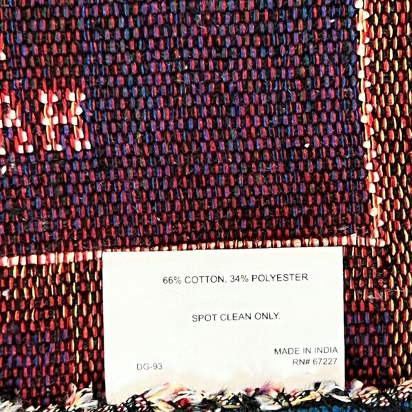 Farmers Market Table Runner Fall Autumn 12"x 68" Truck Checked Border Country - Picture 5 of 6